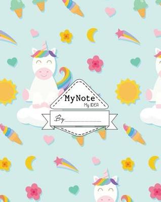 Download Notebook: My Note My Idea,8 X 10, 110 Pages: Lovely Unicorn -  file in ePub