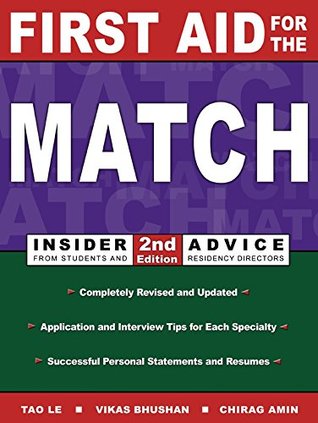 Full Download First Aid for the Match: Insider Advice from Students and Residency Directors (First Aid Series) - Vikas Bhushan | ePub