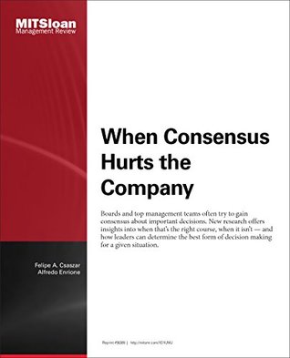 Download When Consensus Hurts the Company - Journal Article - Felipe A. Csaszar file in ePub