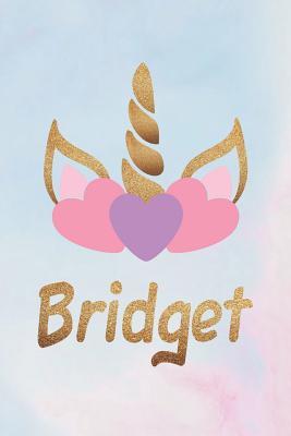 Read Bridget: Personalized First Name Unicorn Gift Birthday Girl Notebook Journal 104 Pages -  | PDF