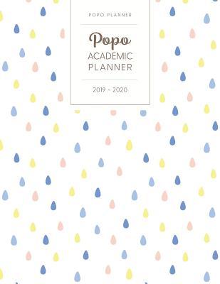 Read Online Popo Academic Planner 2019-2020: Monthly & Weekly - Dated with Todo Notes - Colorful Rain Raindrops -  | ePub