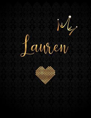 Download Lauren: Personalized Black XL Journal with Gold Lettering, Girl Names/Initials 8.5x11, Journal Notebook with 110 Inspirational Quotes, Journals to Write in for Women - Panda Studio file in ePub